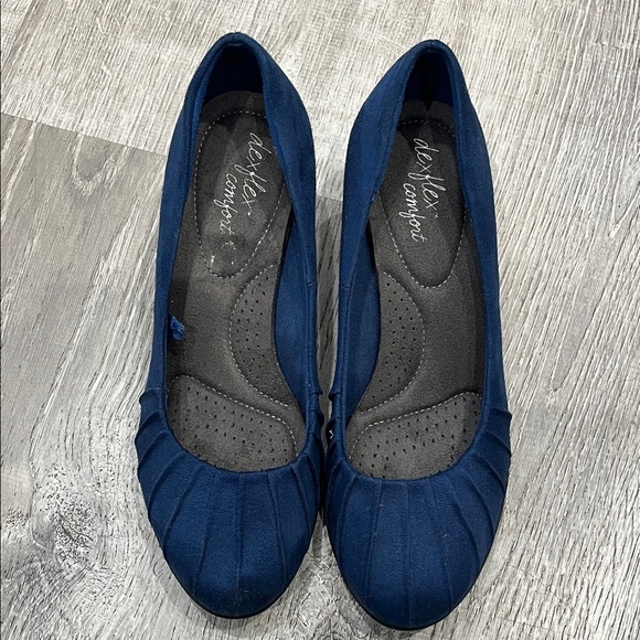 Dexflex Comfort Deep Blue Wedges - Picture 4 of 7